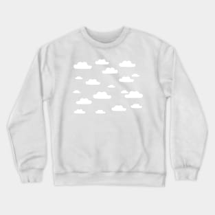 cool gray simple cloud pattern Crewneck Sweatshirt